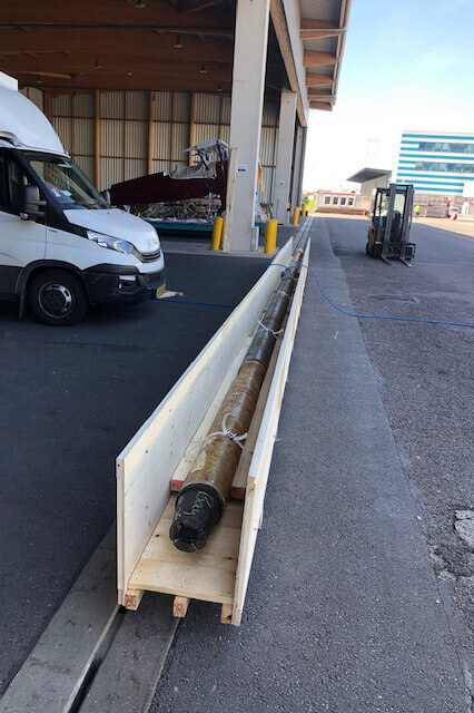 Reconditioning of a 12 meter long axle | AllPack Services